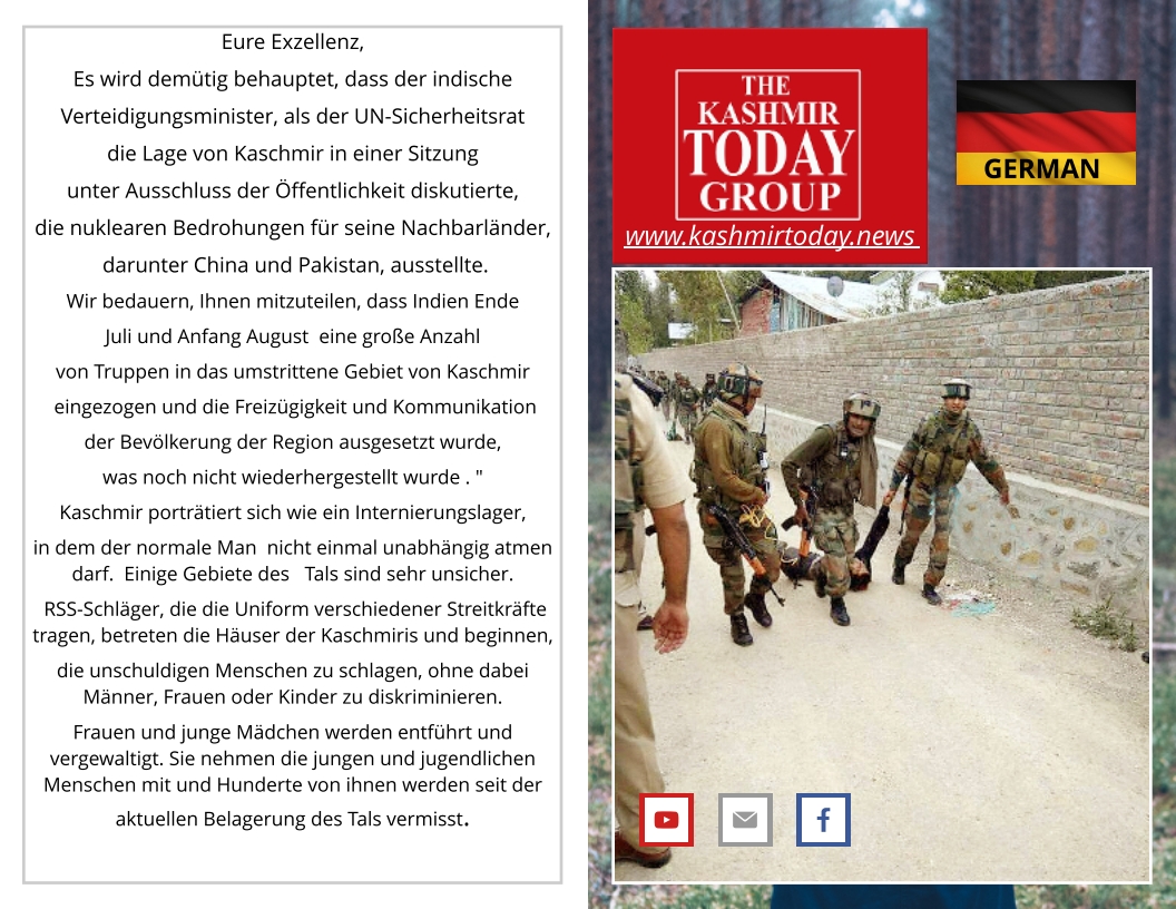 German Article on Kashmir
